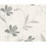 Papiertapete 'T/E 2014 UK' Blumenranke grau metallic/weiß  0,53 x 10,05 m