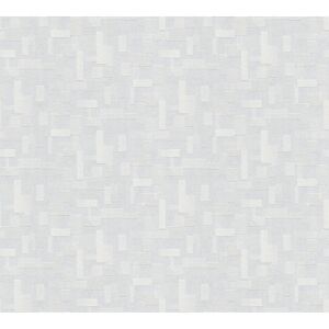 Vliestapete 'MV 4 PRO' geometrisches Muster weiß 25,00 m x 1,06 m