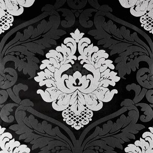 Vliestapete "Bling Bling" 10,05 x 0,53 m Ornamente schwarz/grau/weiß
