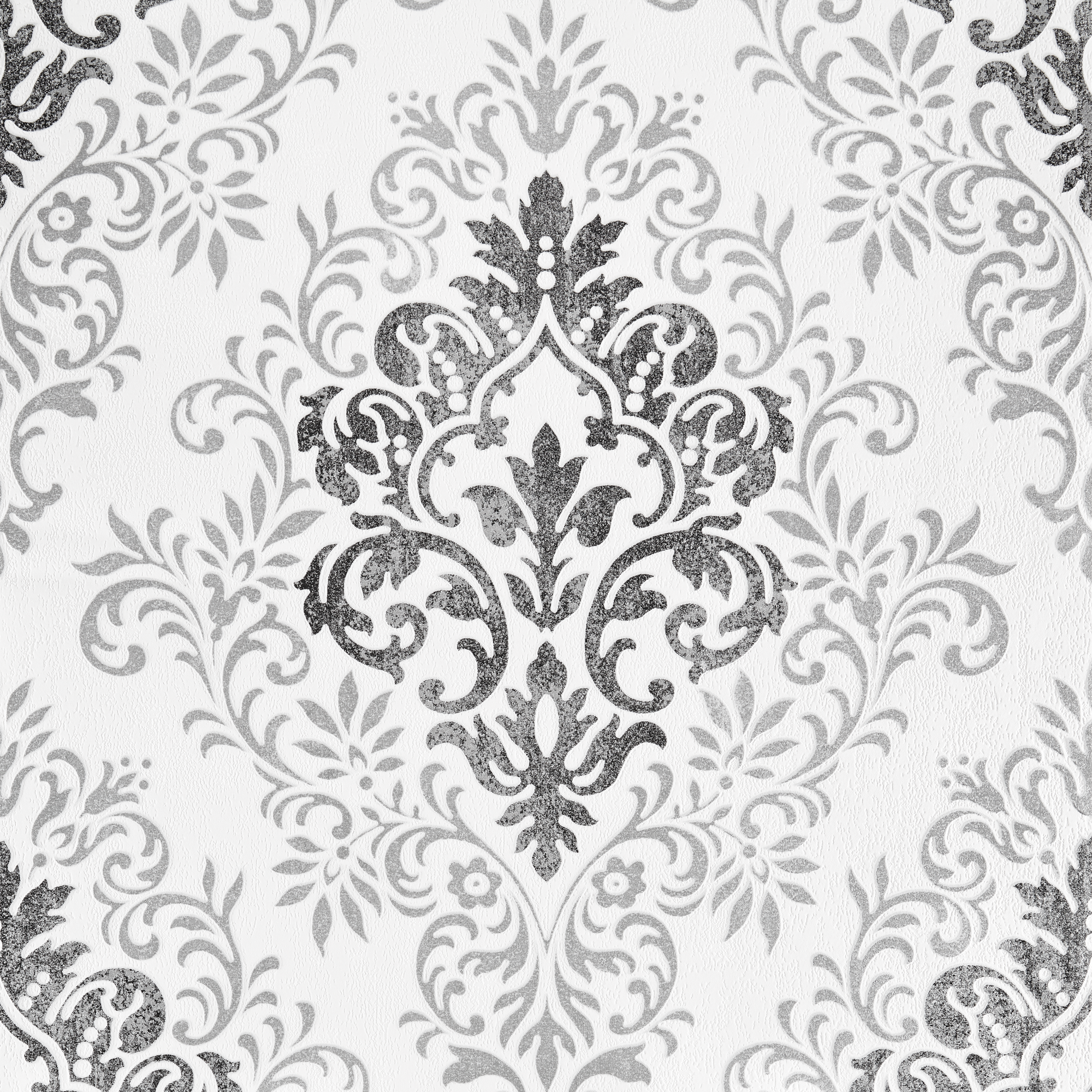 Vliestapete "Jette 4" Ornament schwarz/grau/weiß 10,05 x 0,53 m + product picture
