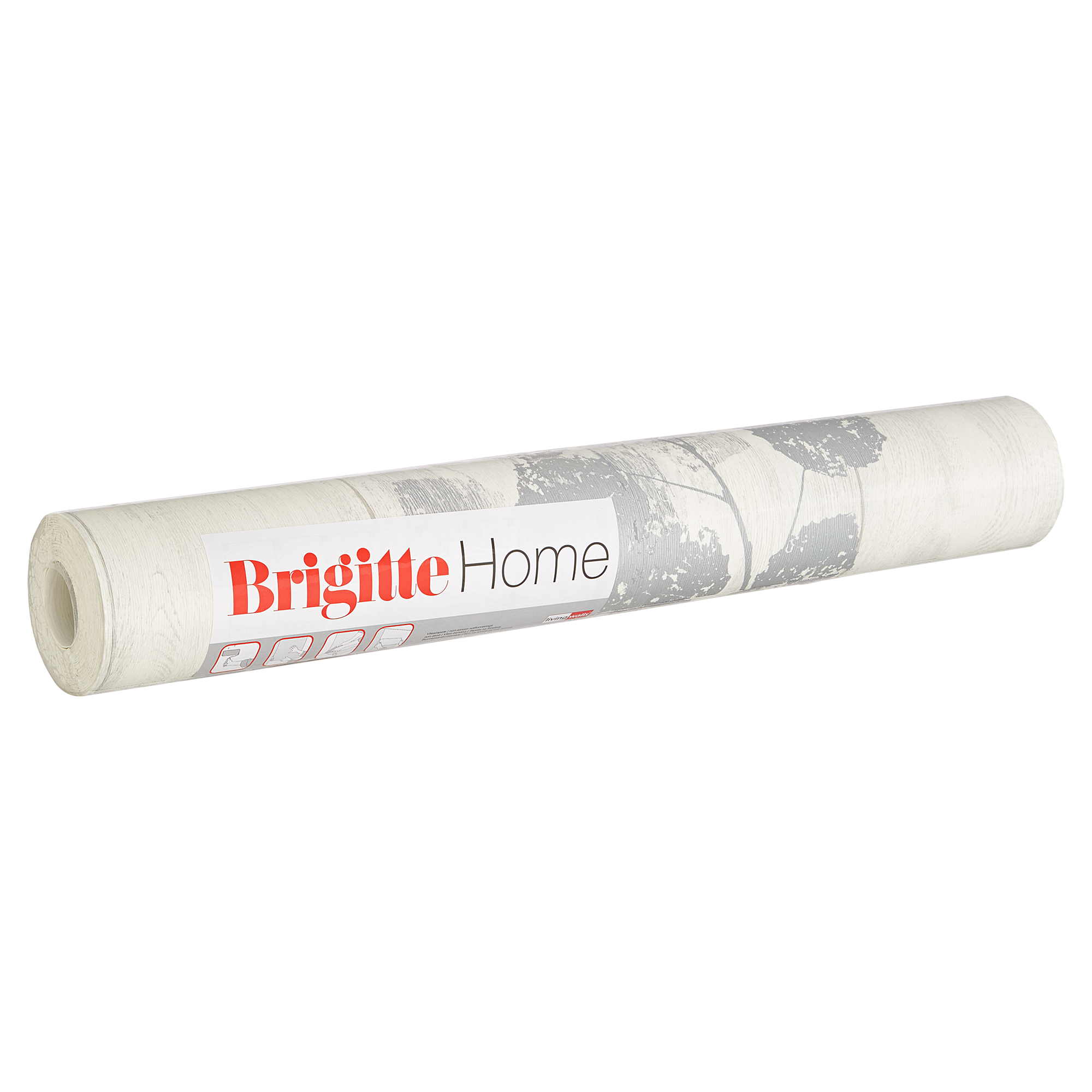 Vliestapete 'Brigitte Home' Blätter beige/silbern 10,05 x 0,53 m + product picture