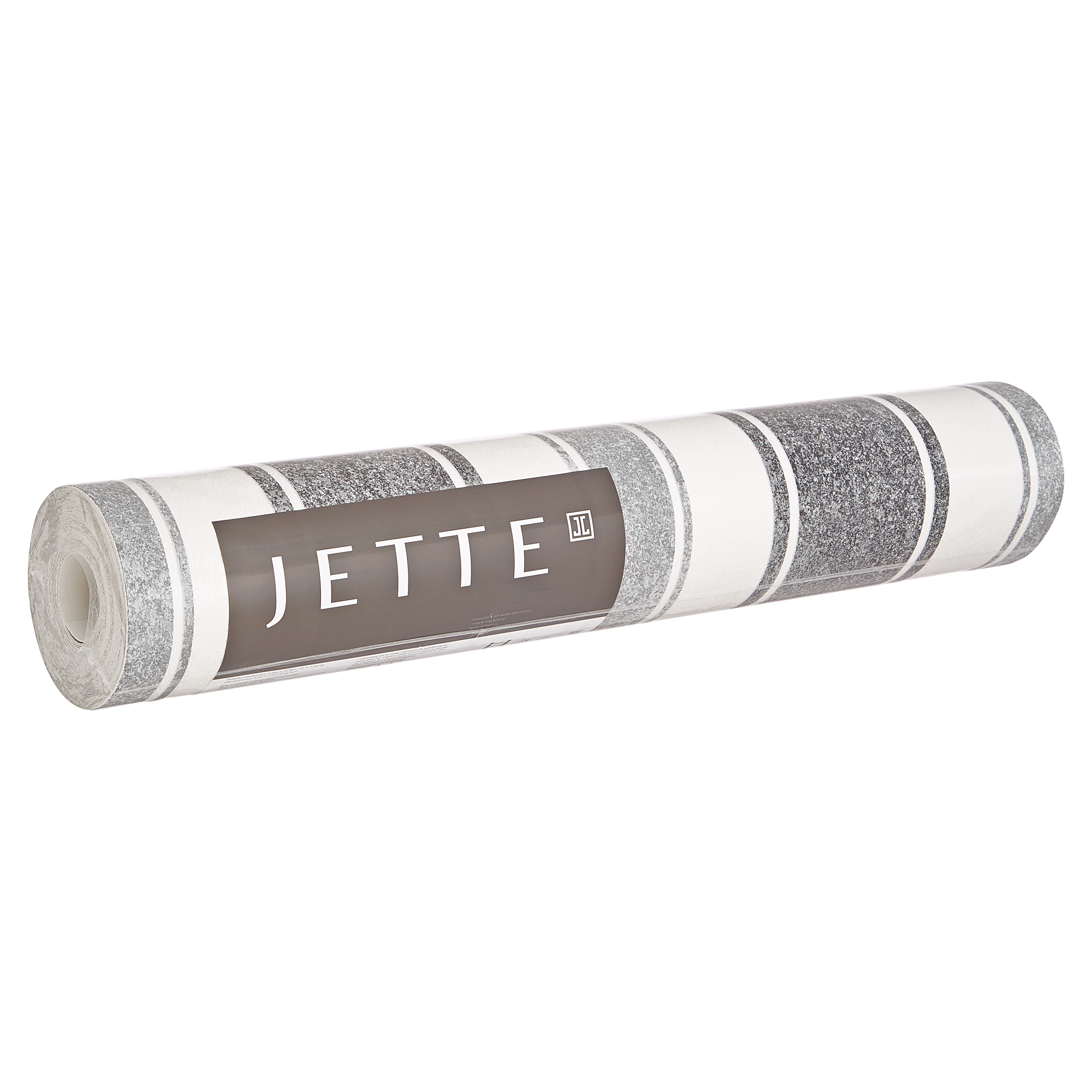 Vliestapete "Jette" Streifen weiß/schwarz 10,05 x 0,53 m + product picture
