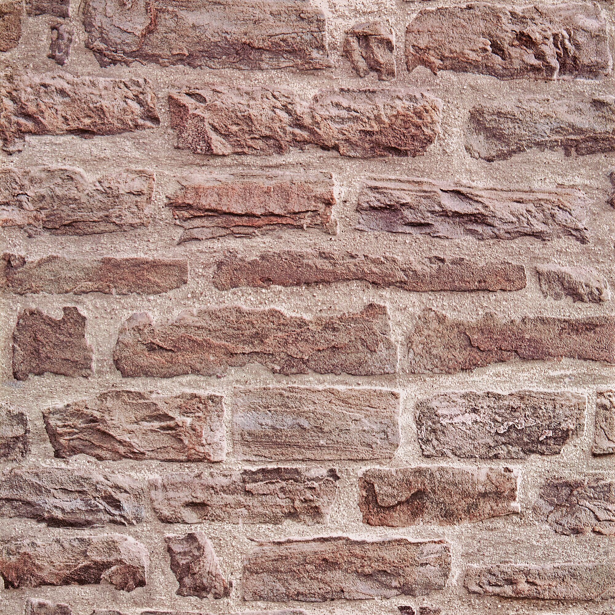 Mauer aus roten Backsteinen
