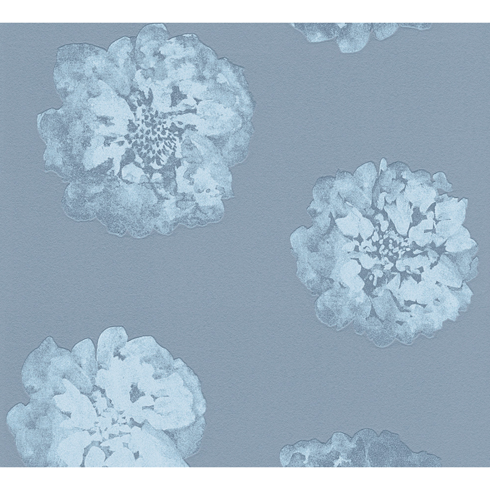 Vliestapete 'Schöner Wohnen' Blume blau 10,05 x 0,53 m + product picture