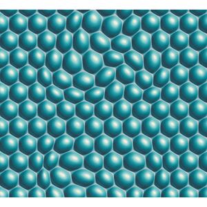 Vliestapete "Mac Stopa" Grafik blau/grau metallic 10,05 x 0,53 m