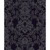 Schwarzes Muster mit silber-grauen Ornamenten