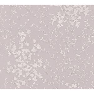 Vliestapete 'Designdschungel 2' Floral rosa 53 x 1005 cm