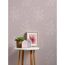 Vliestapete 'Designdschungel 2' Floral rosa  53 x 1005 cm