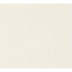 Vliestapete 'Hygge' Uni textil creme 0,53 x 10,05 m
