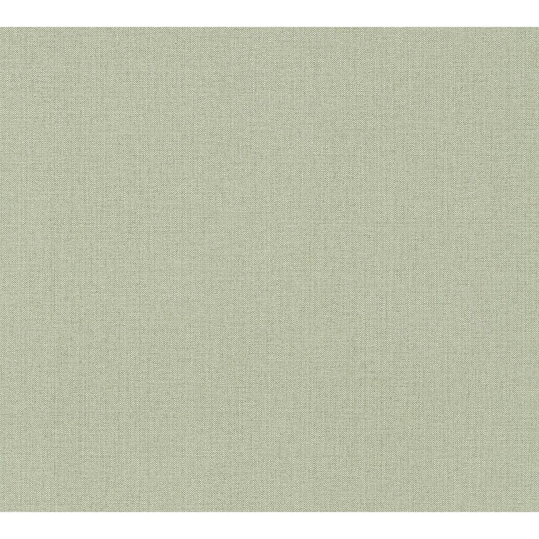 Vliestapete 'Hygge' Uni textil grün 0,53 x 10,05 m