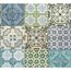 Vliestapete 'Authentic Walls 2' Fliesenoptik blau 0,53 x 10,05 m