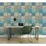 Vliestapete 'Authentic Walls 2' Fliesenoptik blau 0,53 x 10,05 m