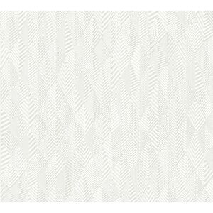 Vliestapete 'Club Tropicana' geometrisches 3D-Muster weiß 10,05 m x 0,53 m