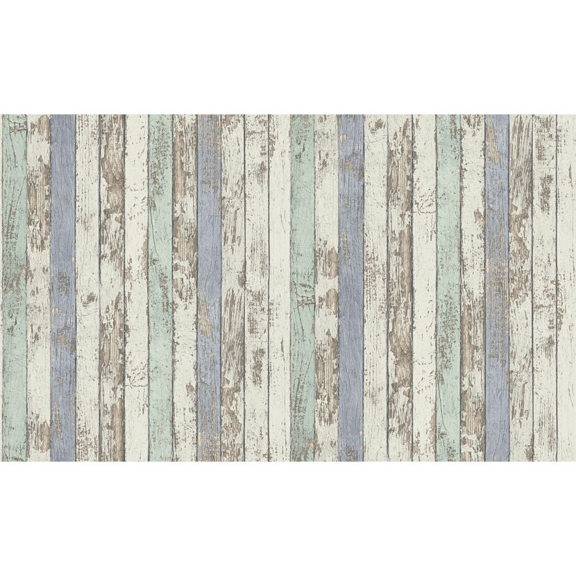 Vliestapete Bretter bunt 0,53 x 10,05 m