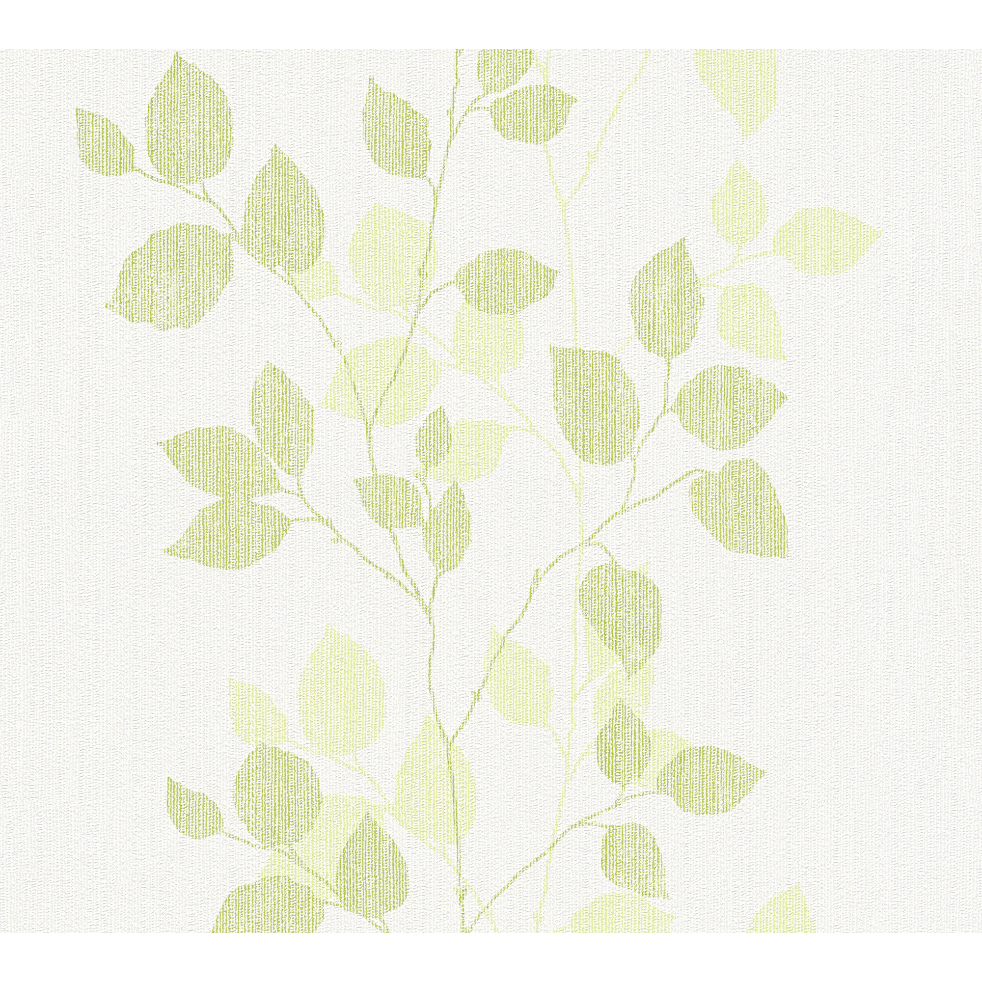 Vliestapete 'Happy Spring' Blätter grün 0,53 x 10,05 m