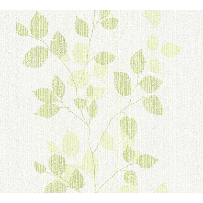 Vliestapete 'Happy Spring' Blätter grün 0,53 x 10,05 m