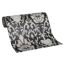 Rolle schwarze Tapete mit silber-grauem Ornamentmuster