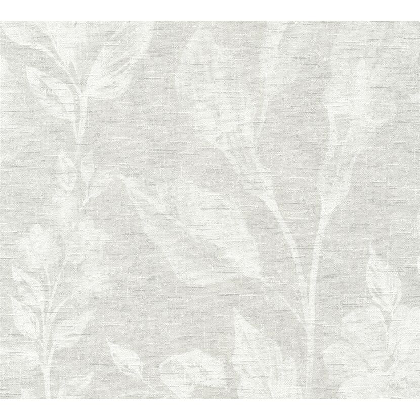 Vliestapete 'Linen Style' Floral beige 0,53 x 10,05 m