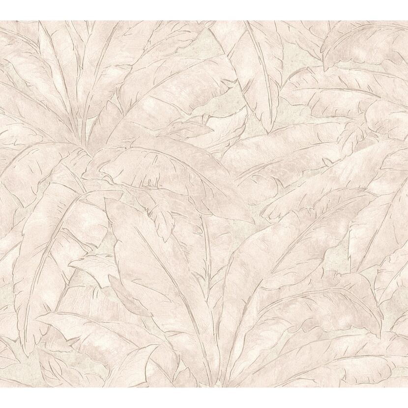 Vliestapete Metropolitan Stories 'Francesca' Milano, Blätter beige 0,53 x 10,05 m