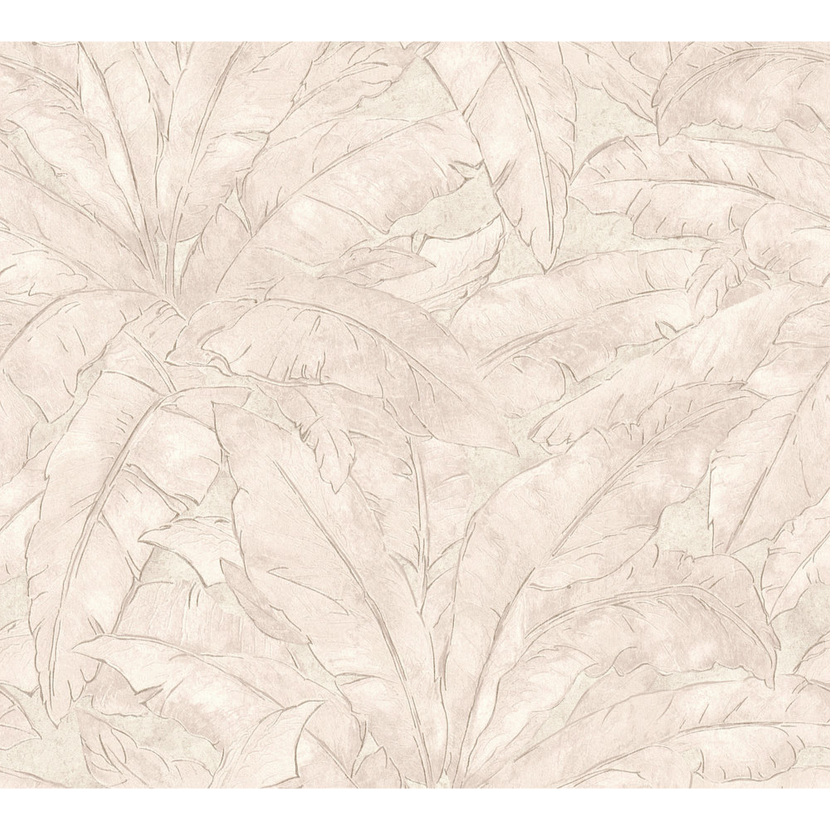Vliestapete Metropolitan Stories 'Francesca' Milano, Blätter beige 0,53 x 10,05 m