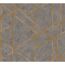 Vliestapete Metropolitan Stories 'Francesca' Milano, Geometrie graugrün-gold 0,53 x 10,05 m