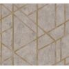 Geometrisches Muster in Gold auf beigem Hintergrund
