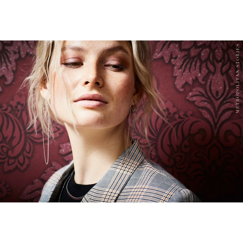 Vliestapete Metropolitan Stories 'Lizzy' London, Damask weinrot 0,53 x 10,05 m