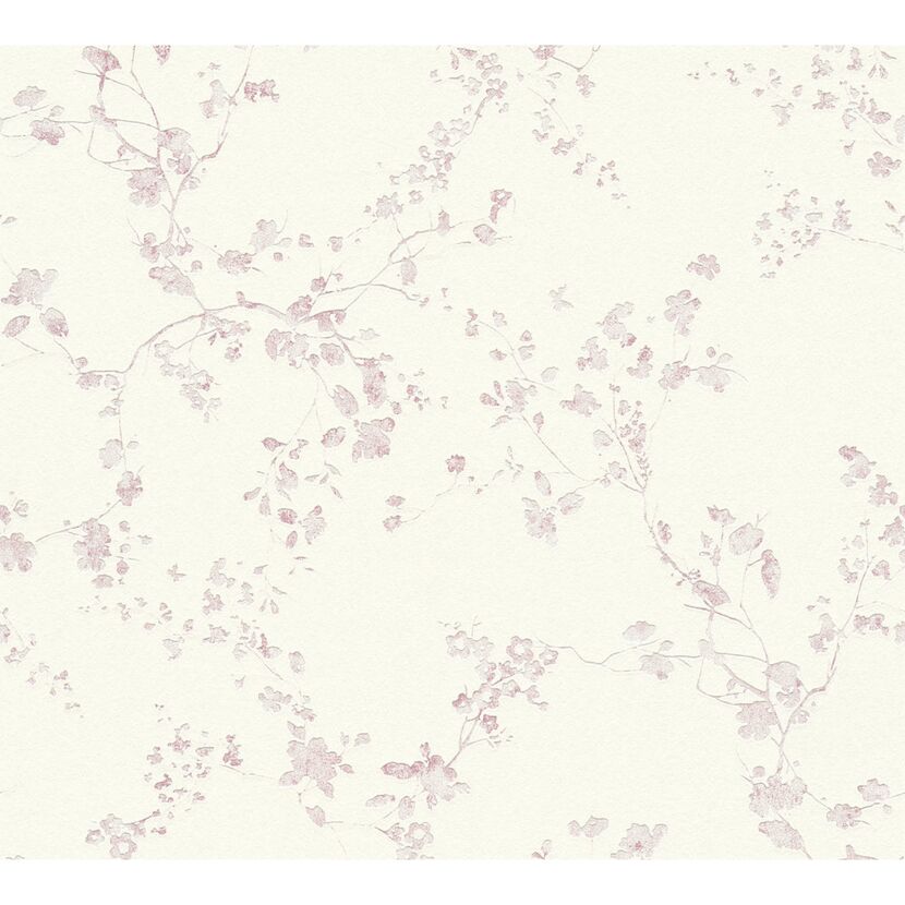 Blumenmuster auf cremefarbenem Hintergrund