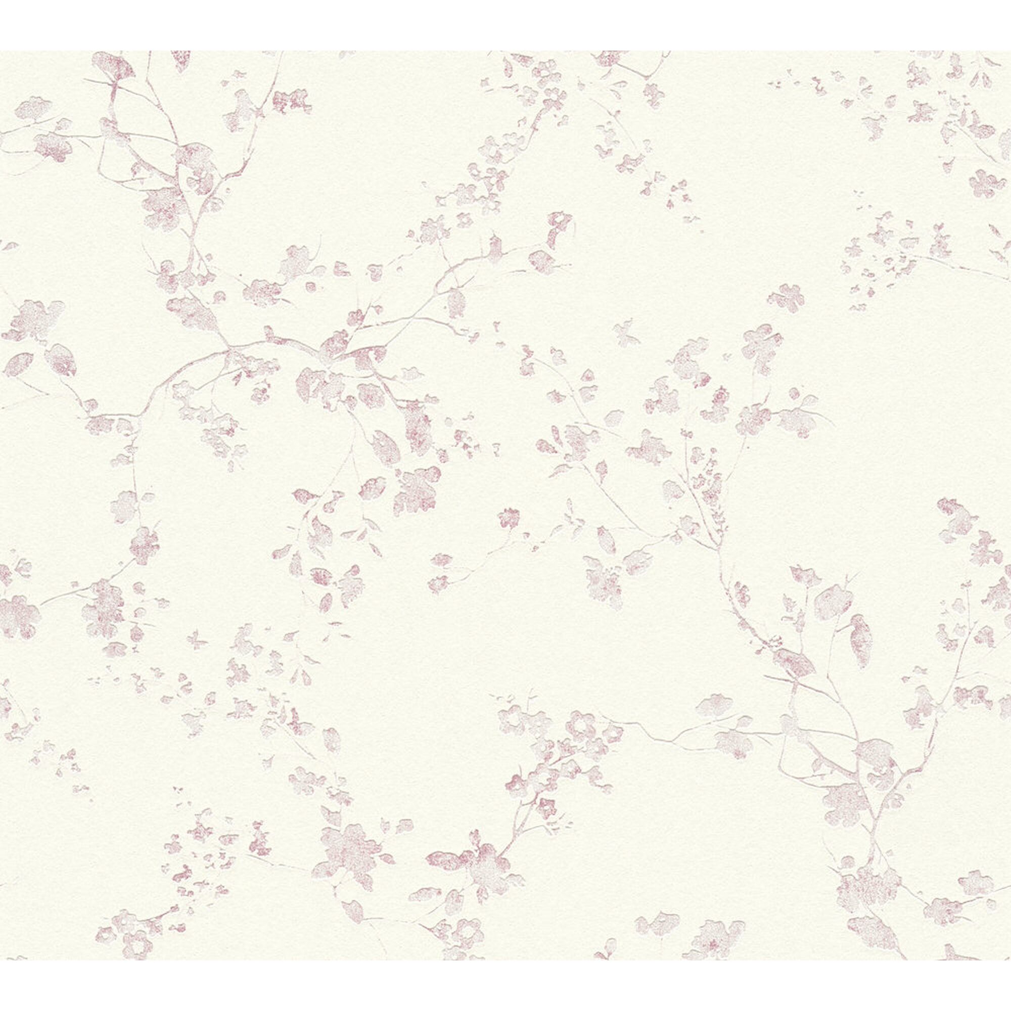 Blumenmuster auf cremefarbenem Hintergrund