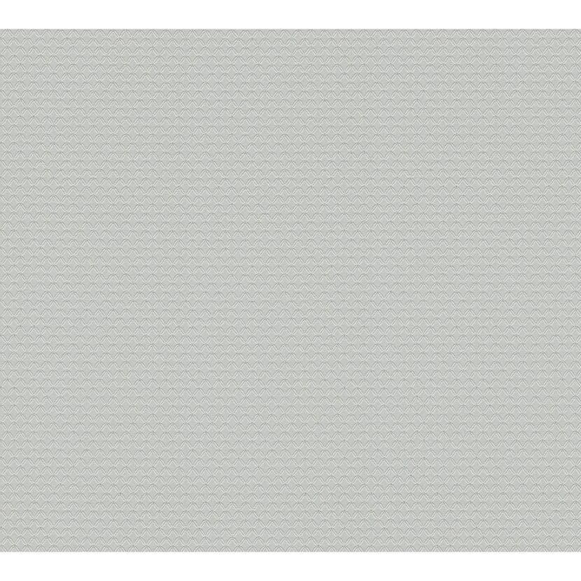 Vliestapete Metropolitan Stories 'Lola' Paris, Uni Raute graugrün-silber 0,53 x 10,05 m
