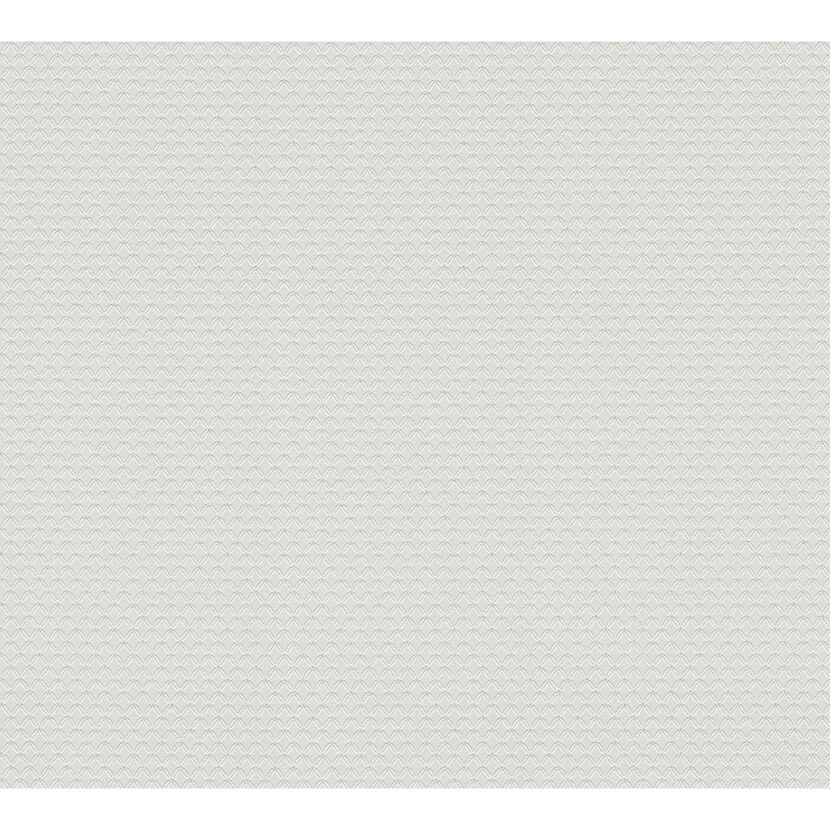 Vliestapete Metropolitan Stories 'Lola' Paris, Uni Raute hellgrau-silber 0,53 x 10,05 m