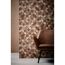 Braune Holz-Optik Tapete mit geometrischem Muster