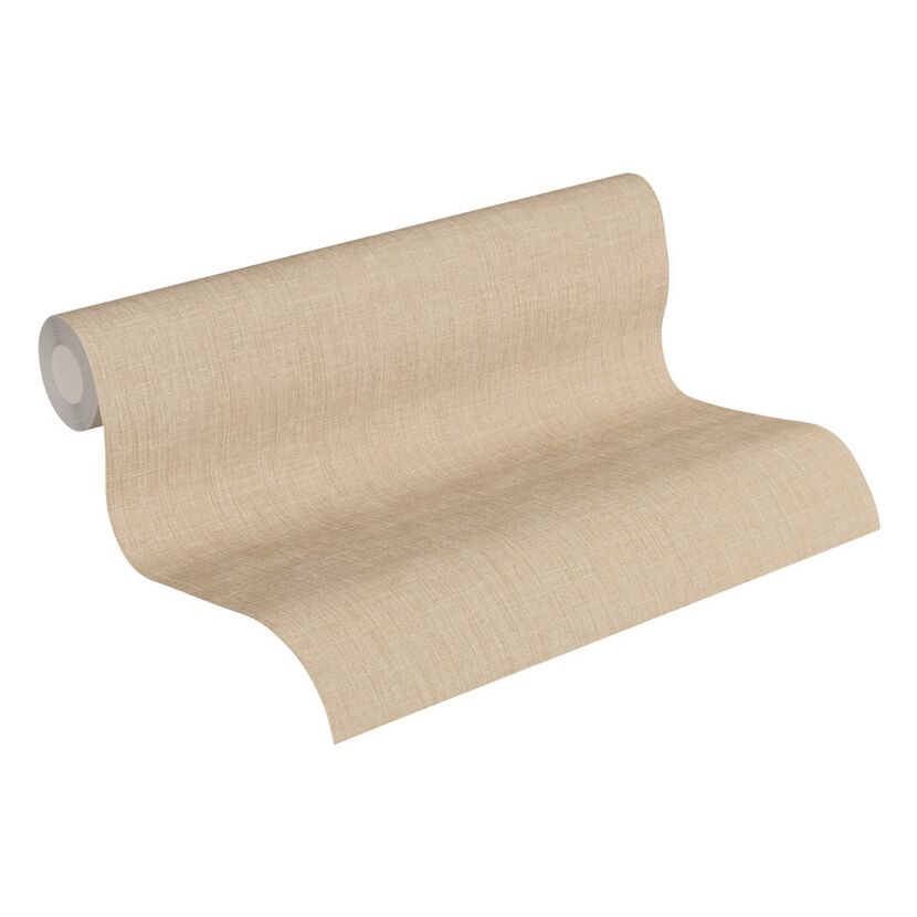 Vliestapete Metropolitan Stories 'Nils Olsson' Copenhagen, Uni Textiloptik braunbeige 0,53 x 10,05 m