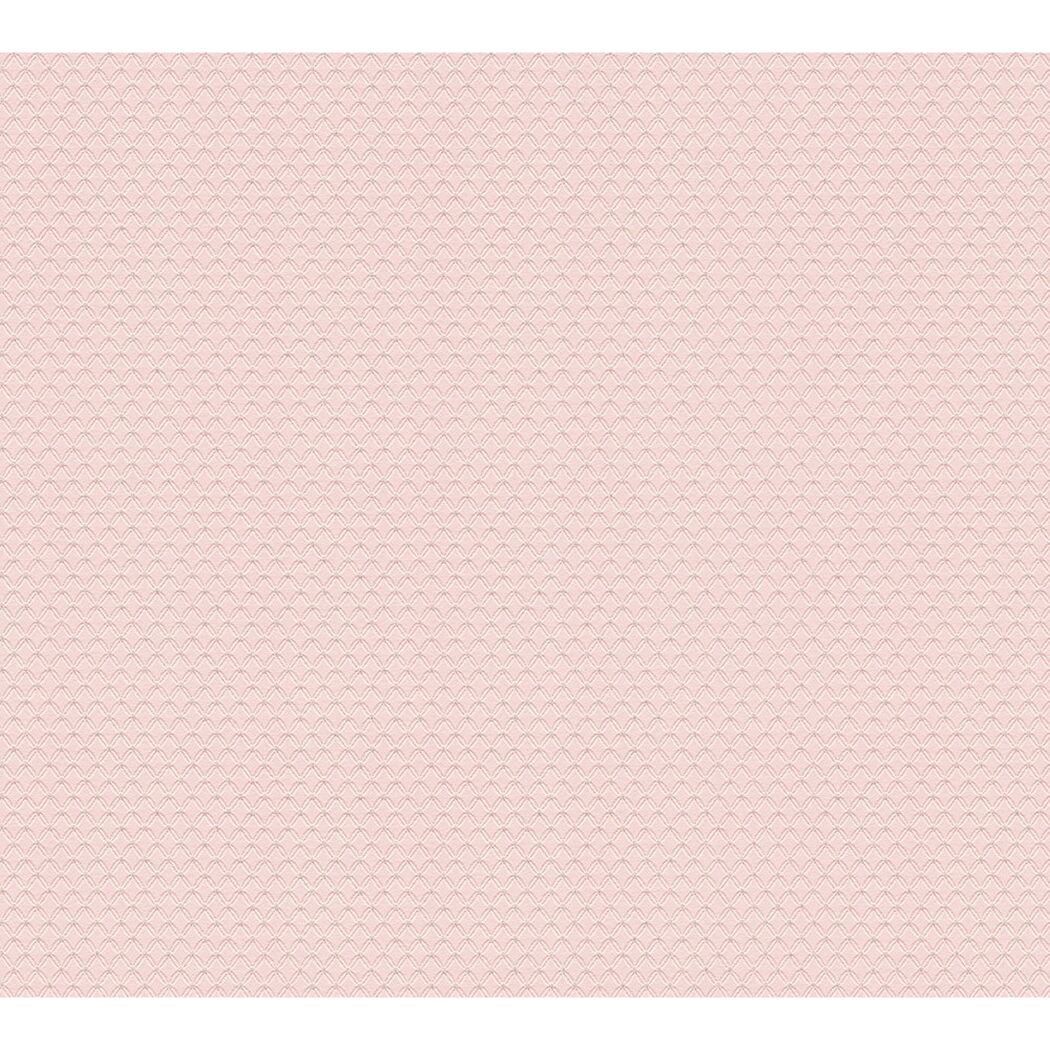 Vliestapete Metropolitan Stories 'Lola' Paris, Uni Raute rosé-silber 0,53 x 10,05 m