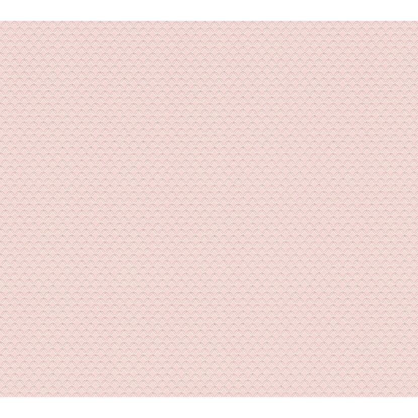 Vliestapete Metropolitan Stories 'Lola' Paris, Uni Raute rosé-silber 0,53 x 10,05 m