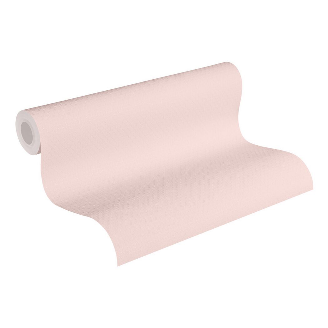 Vliestapete Metropolitan Stories 'Lola' Paris, Uni Raute rosé-silber 0,53 x 10,05 m