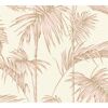 Vliestapete Metropolitan Stories 'Lola' Paris, Palmgras altweiß-rosé 0,53 x 10,05 m