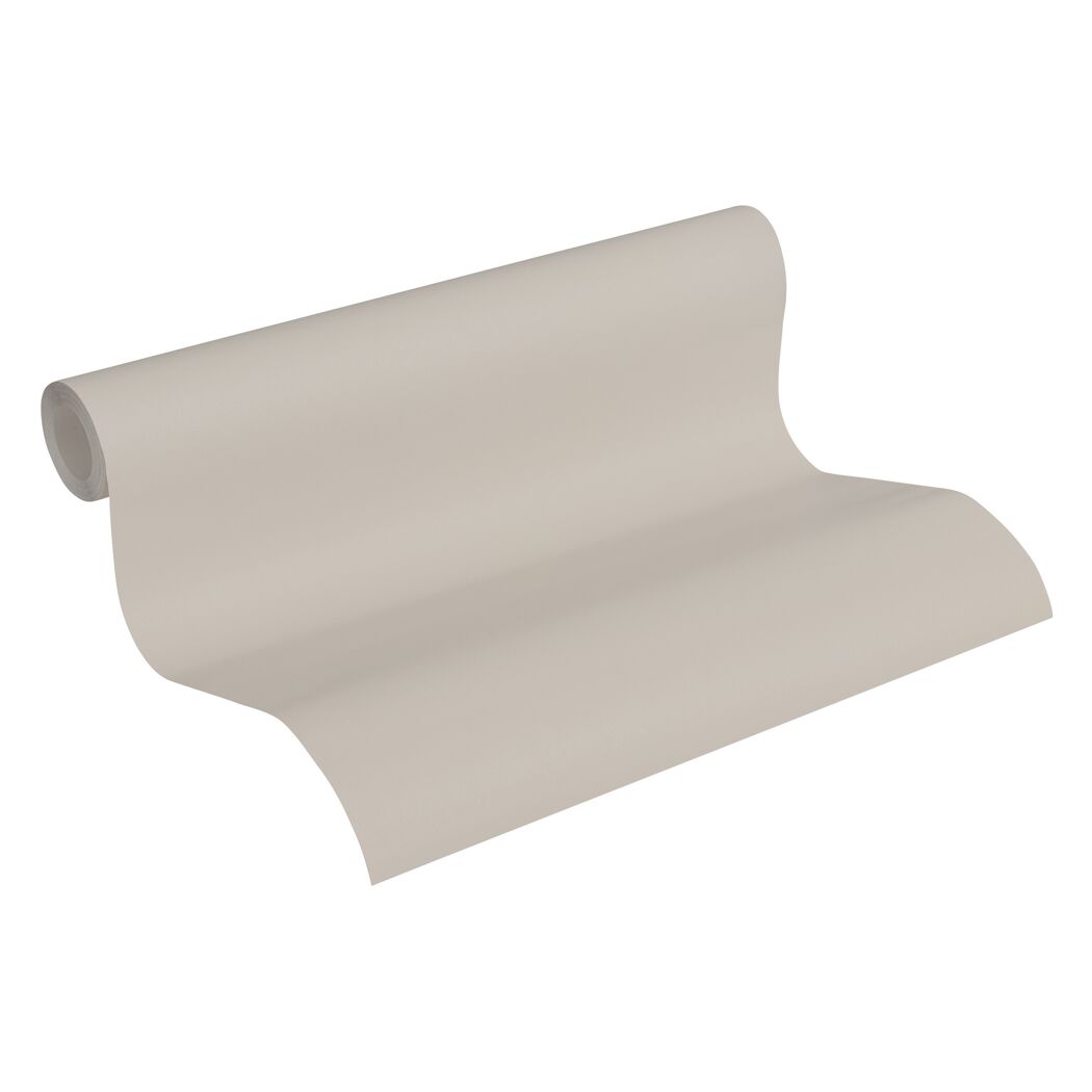Beige Vliestapete Glamour aufgerollt