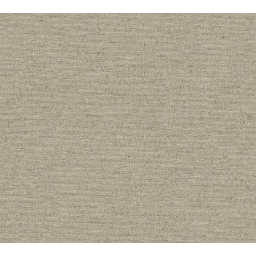 Beige Vliestapete mit Leinenstruktur