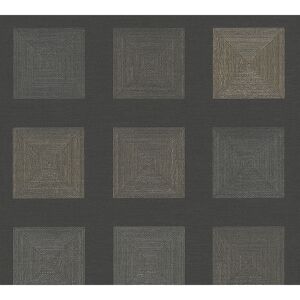 Vliestapete 'Ethnic Origin' Geometrisch schwarz 53 x 1005 cm