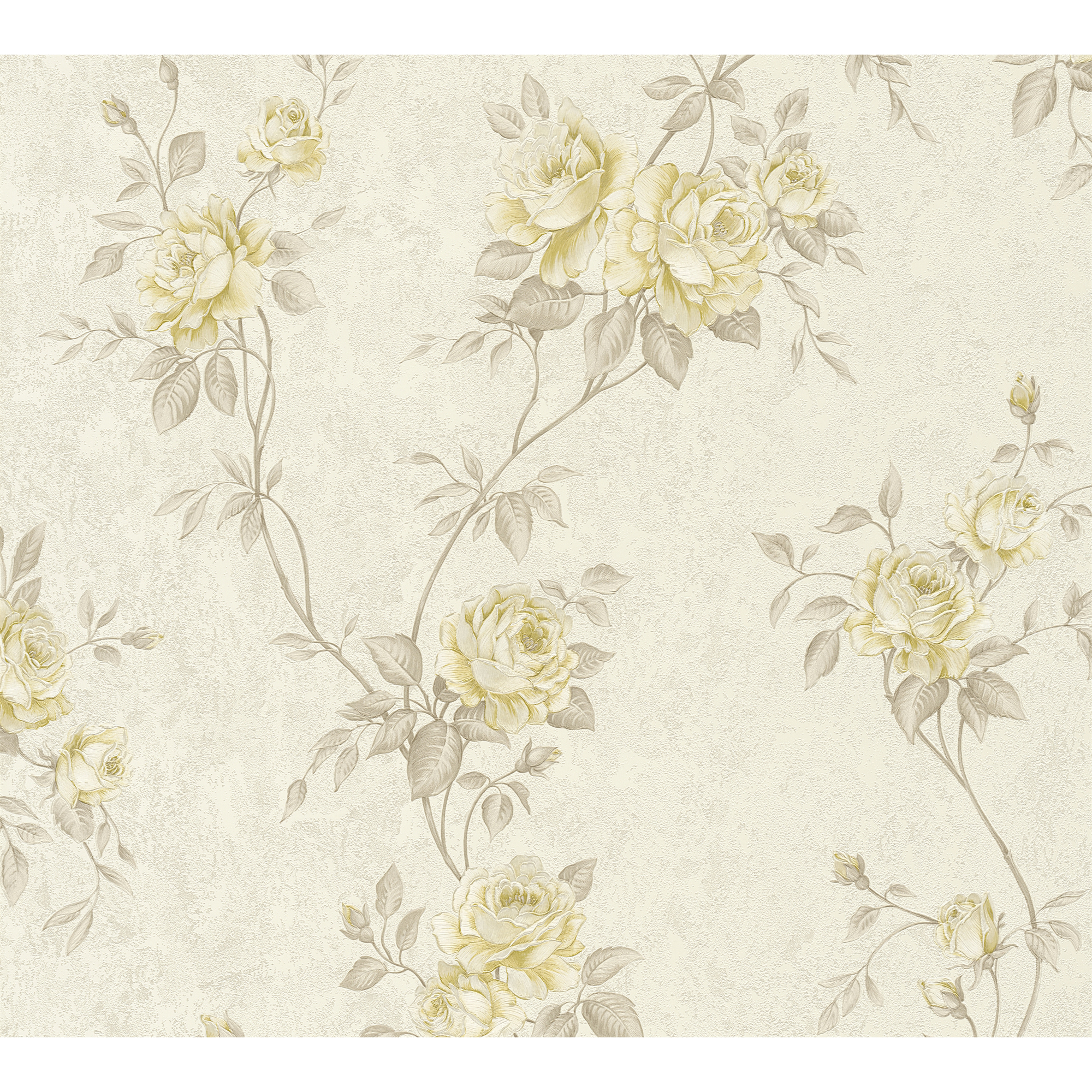 Hellgelbe Rosen auf beigem Hintergrund