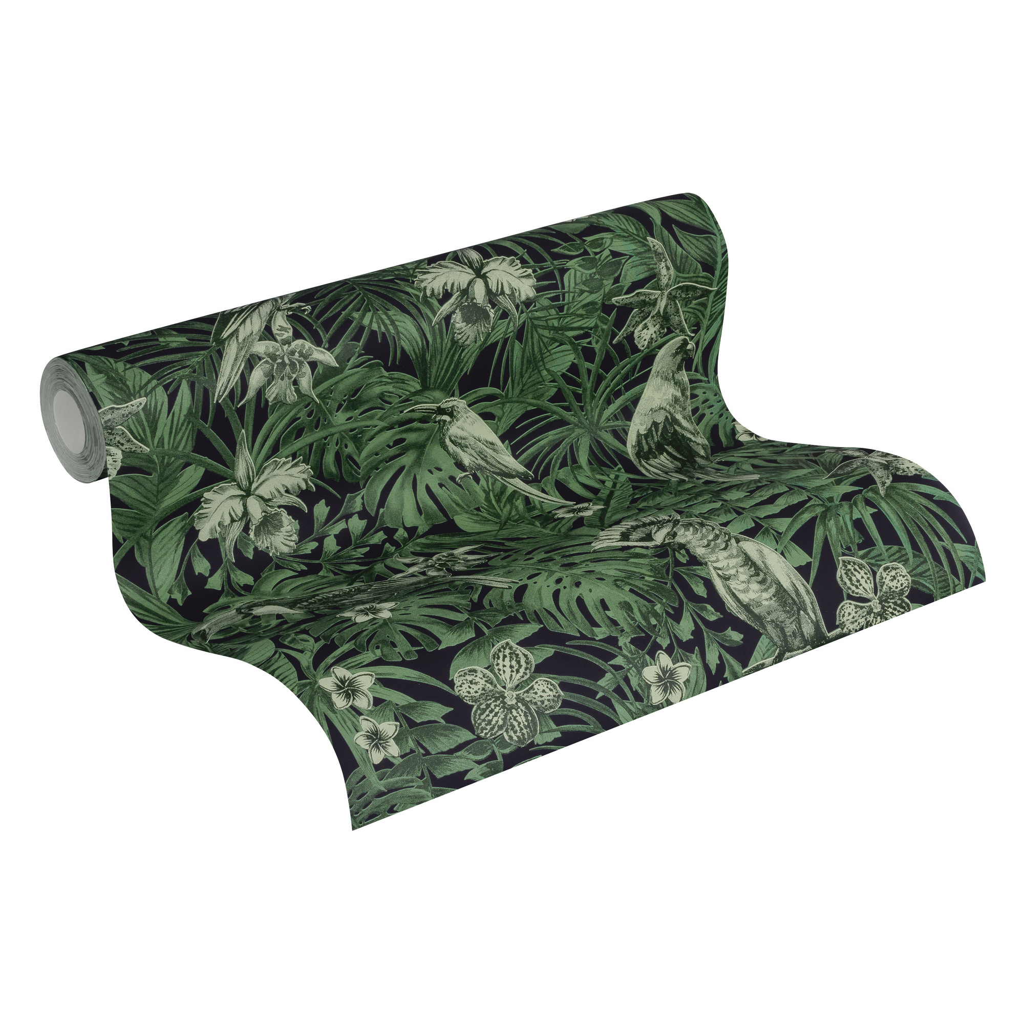 Vliestapete 'Greenery' Dschungel grün 53 x 1005 cm + product picture