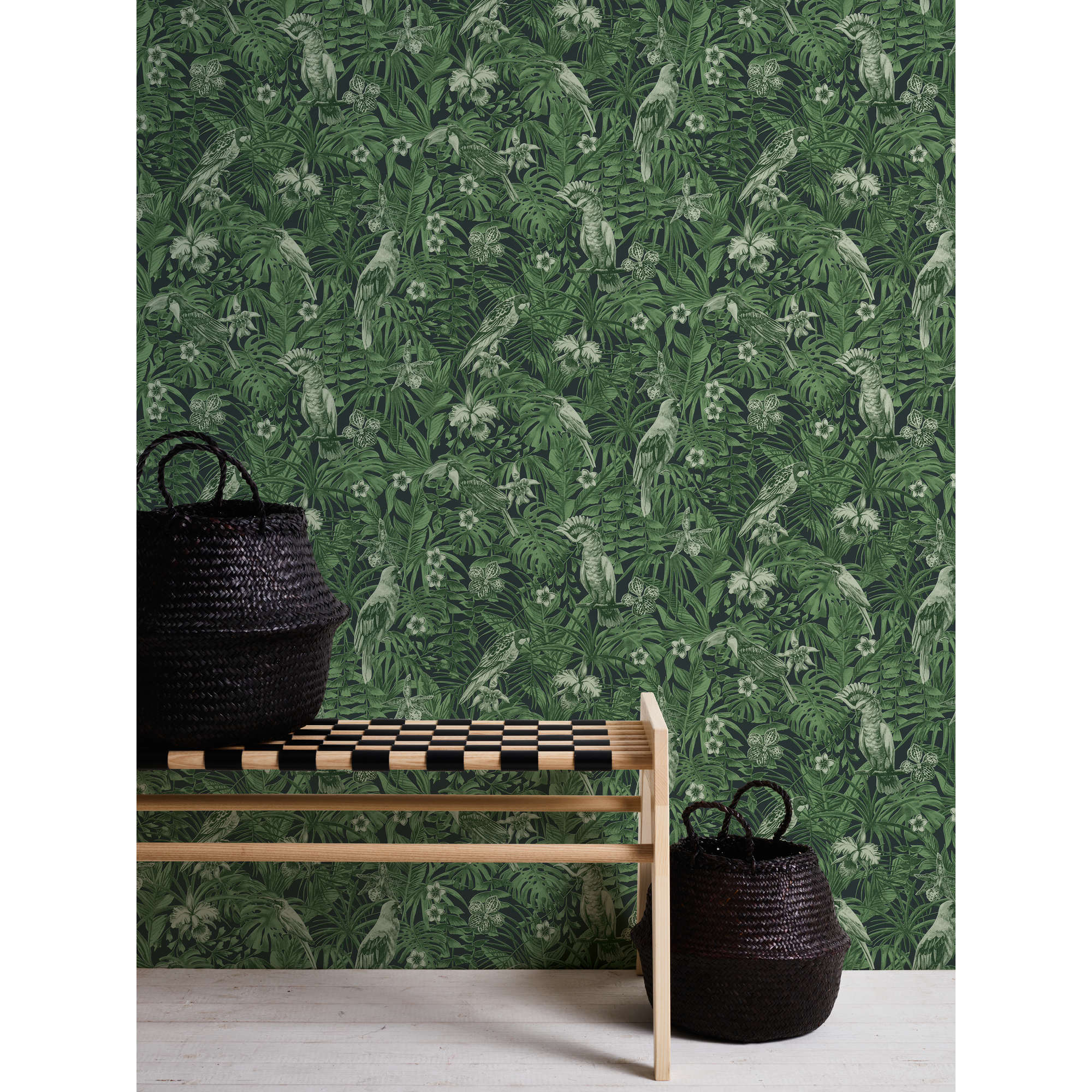 Vliestapete 'Greenery' Dschungel grün 53 x 1005 cm + product picture