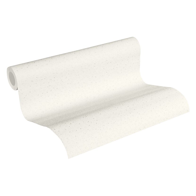 Rolle cremefarbene Vliestapete Shades of White Blätter