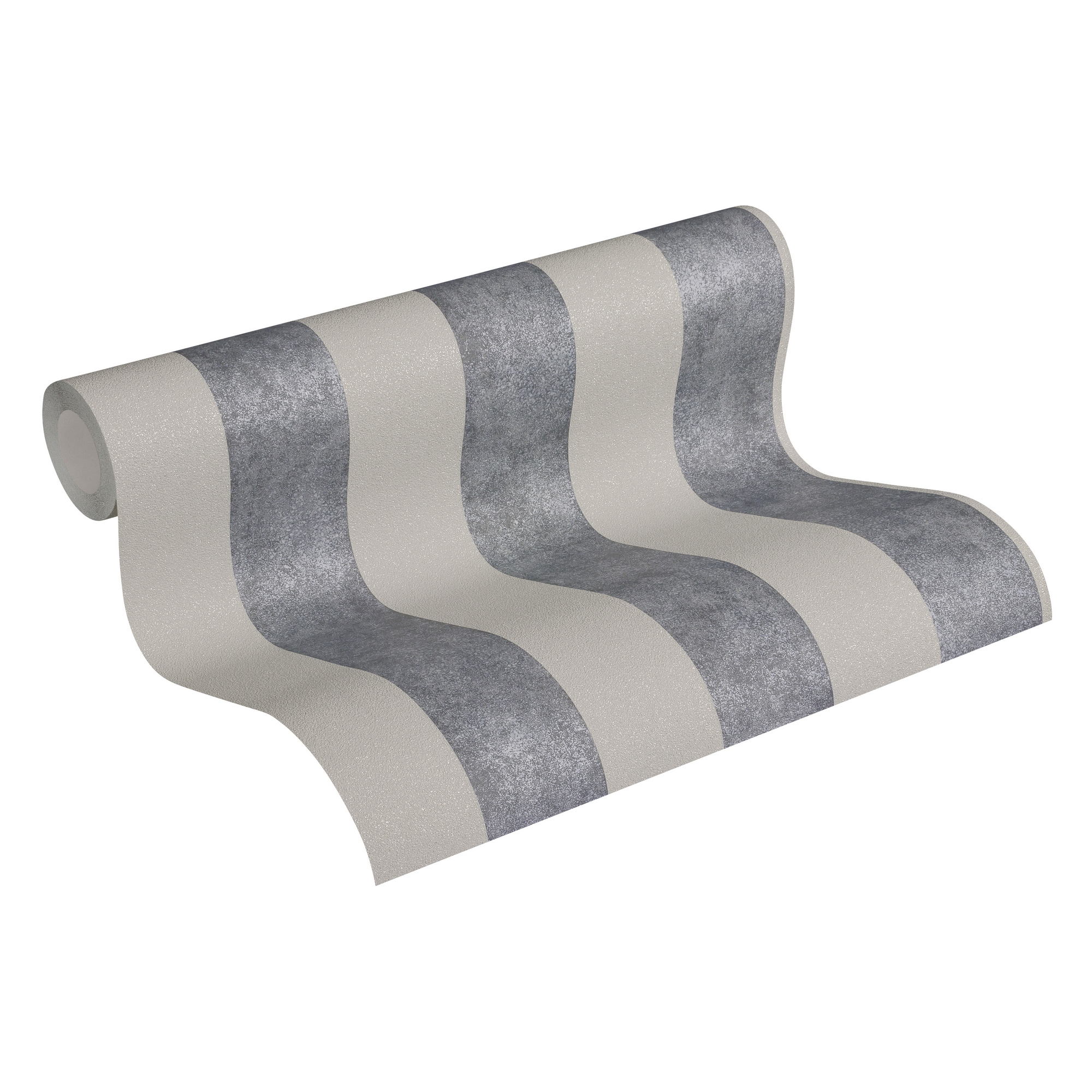 Vliestapete 'Trendwall' Streifen schwarz 0,53 x 10,05 m