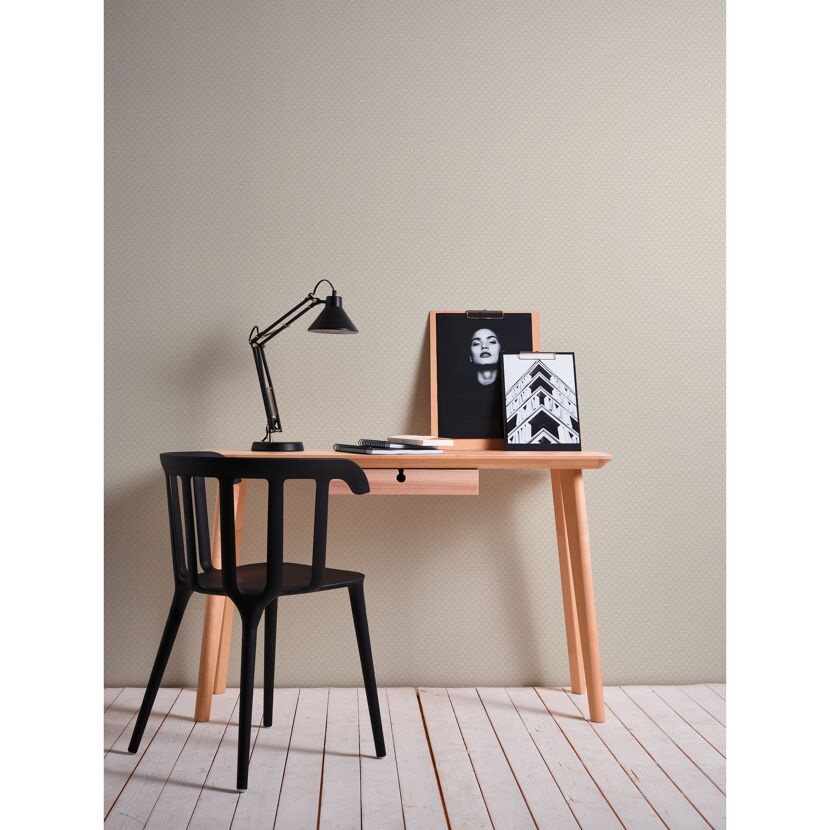 Beige Vliestapete Jette Joop im Arbeitszimmer