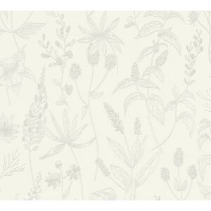 Vliestapete 'Jette 5' Floral beige 0,53 x 10,05 m