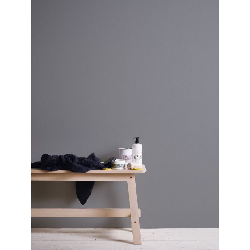 Vliestapete 'Trendwall' Uni grau 0,53 x 10,05 m