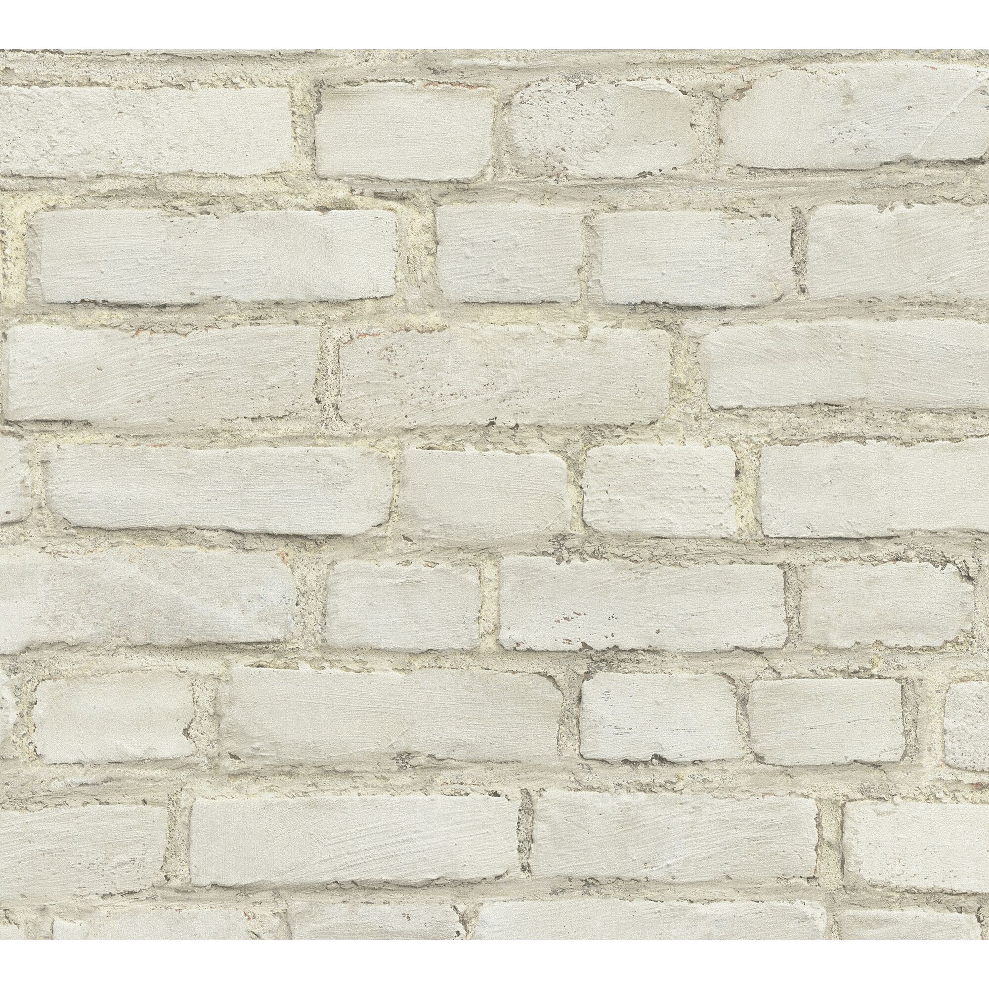 Weiß gestrichene Ziegelwand