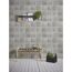 Vliestapete "Bude" Fliese grau-beige